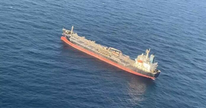 The oil tanker MV.chem Pluto that was attacked on the coast of Gujarat touched the coast! The ship reached Mumbai under Coast Guard escort
