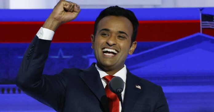 How willing would the US population be to accept a non-Christian president? Voter's question to Vivek Ramaswamy, Republican Party's presidential candidate during the public event! Clap along with the audience and social media in response