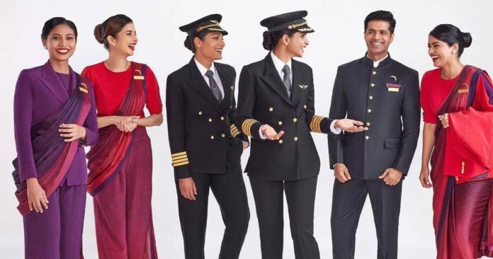 This is the first time in the history of 60 years! Air India has changed the uniforms of pilots and cabin crew members
