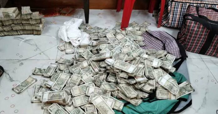 Congress MP Dheeraj Sahu's black money count so far totals Rs 351 crore, counting 140 bundles of notes in 176 bags, the biggest black money raid recently seized