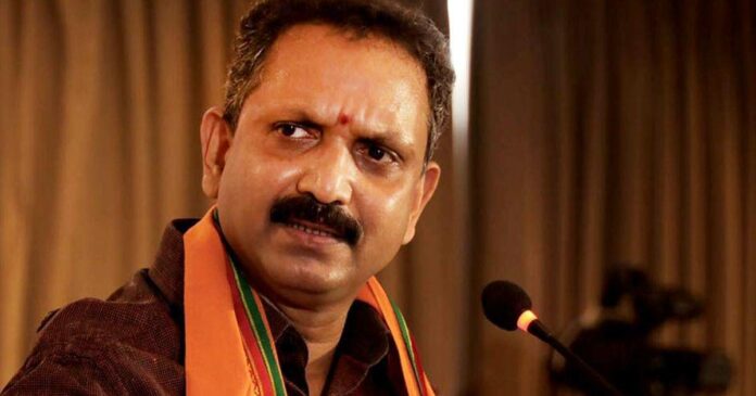 BJP state president K Surendran reacted to the governor's return after reading only the last part of the policy announcement