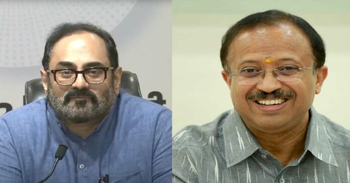 Union Ministers hoping for victory! Rajeev Chandrasekhar and V Muraleedharan participated in the election preliminary analysis meeting! Both of them were given the task of election campaign in various states by the central leadership