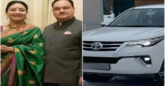 JP Nadda's wife Mallika Nadda's stolen car recovered; Accused natives of Faridabad arrested; The thieves planned to smuggle the vehicle to Nagaland!