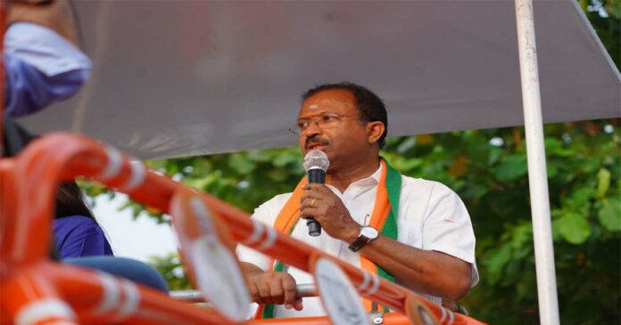 NDA candidate and Union Minister V Muraleedharan's election campaign received huge reception