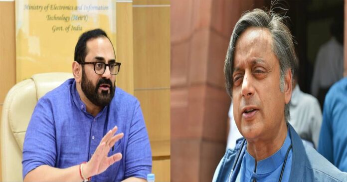 Rajeev Chandrasekhar slams Shashi Tharoor's allegation that NDA candidate is seeking votes by paying money