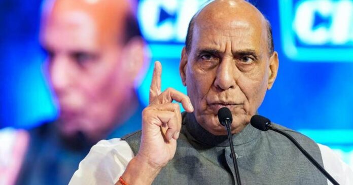 To say that the country will destroy all its nuclear weapons is tantamount to challenging national security; Rajnath Singh questioned the promise in the CPM election paper