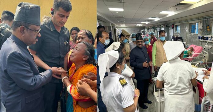 Cyclone Jalpaiguri; Governor Ananda Bose visited the family members of those killed and injured in the natural calamity; Emergency cell in Raj Bhavan to help the affected!