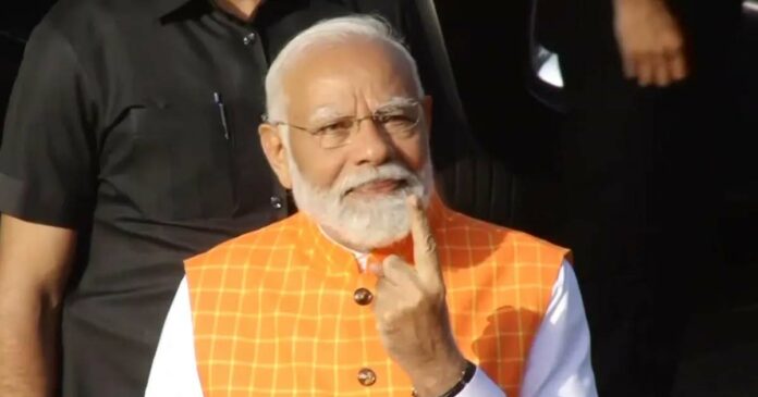 PM casts his vote in Ahmedabad; Narendra Modi's call for everyone to exercise their right to vote