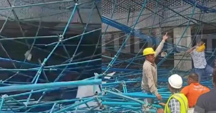 The building under construction in Kochi Smart City collapsed; One dead, 5 workers injured