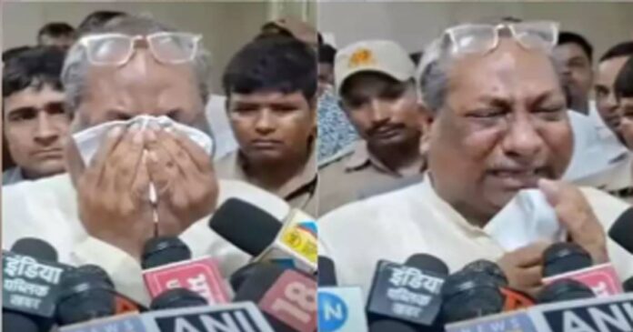 A 12-year-old girl was gang-raped by a Samajwadi Party leader in Ayodhya! After meeting the girl's family, the Uttar Pradesh minister broke down in front of the media