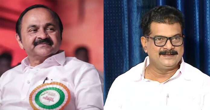 v d satheesan, p v anvar