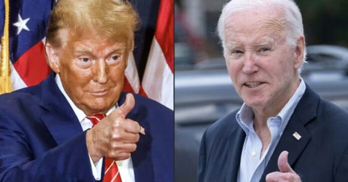 biden and trump