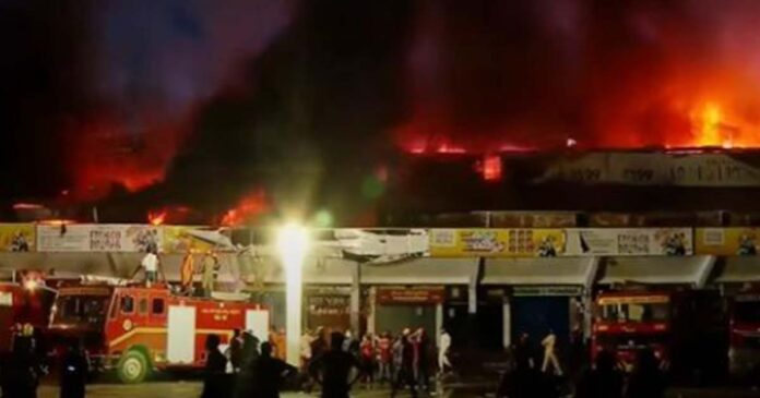 fire kozhikode busstand